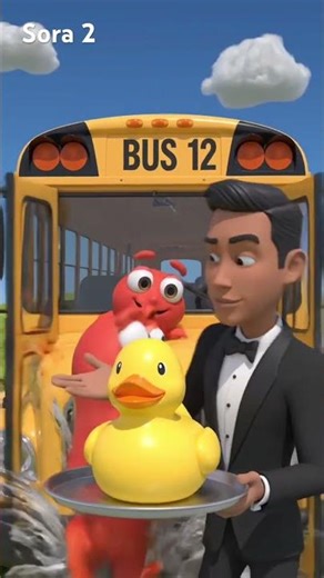 Fake AI school bus ￼