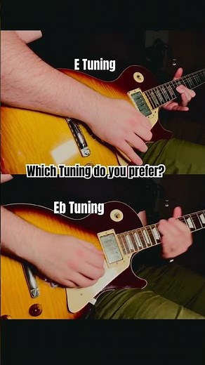 E Standard vs Eb Tuning | #electricguitar #guitar #guitarlife