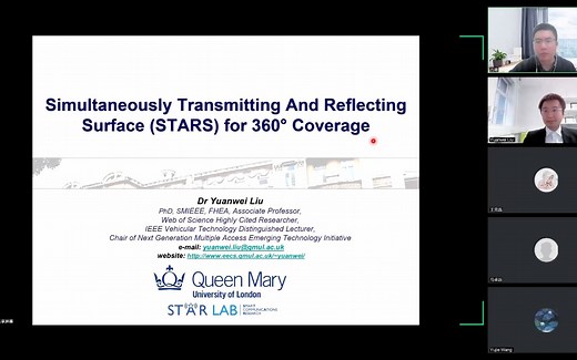 Yuanwei Liu老师STAR-RIS报告录屏