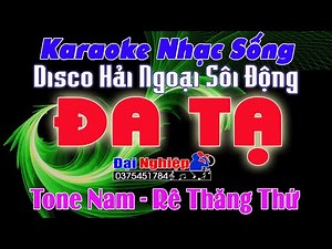 ✔️ Đa Tạ Karaoke Nhạc Sống Tone Nam Disco Hải Ngoại Sôi Động | Beat Đại Nghiệp || Karaoke Đại Nghiệp