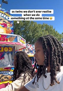 Being twins who do things at the same time