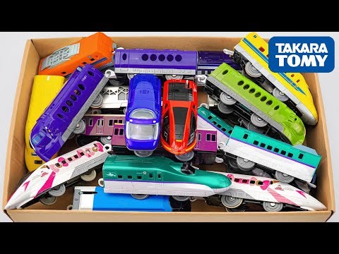 Electric Mini Train ☆ A Running Test with Plarail Shinkansen and Freight Trains (No Talking)