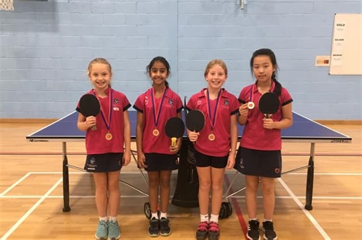 St Andrew’s Prep pupils reach regional schools team table tennis finals