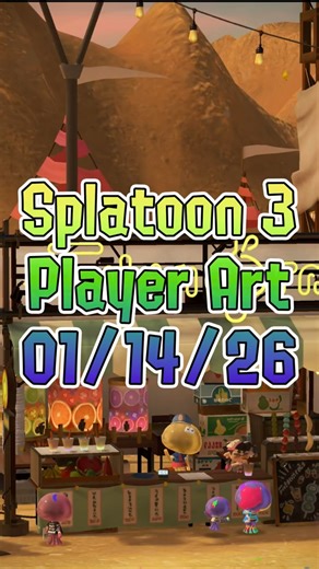 Splatoon 3 Player Art - 01/14/26 #shorts #splatoon3