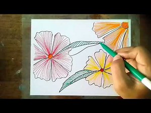 Menggambar Bunga