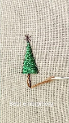Christmas tree embroidery design