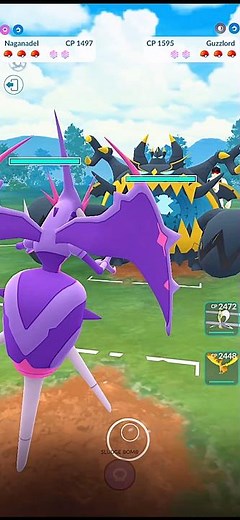 Naganadel V/S Guzzlord PVP Dragon Beast Battle in #pokemongo