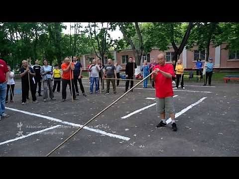 Long cudgel by martial arts master Mu Yuchun