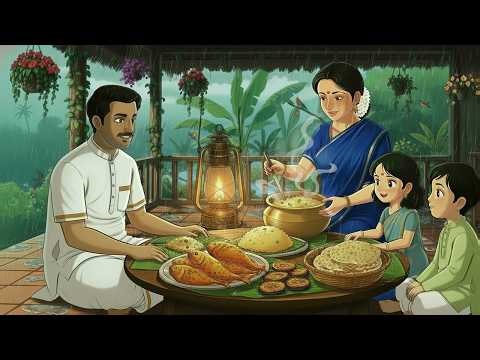 Peaceful Cozy Monsoon Power Cut Cooking & Dinner 🕯️ Relaxing 1990s Indian Village Life | Ghibli ASMR
