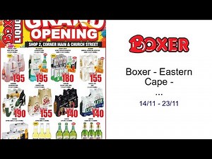 Boxer - Eastern Cape - Confimvaba 2 Liquor Grand Opening 14/11 - 23/11
