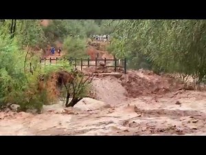 Flash flood in Havasupai