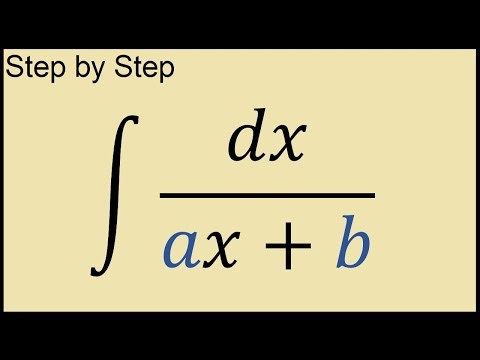 Integral of dx/(ax + b) Solution