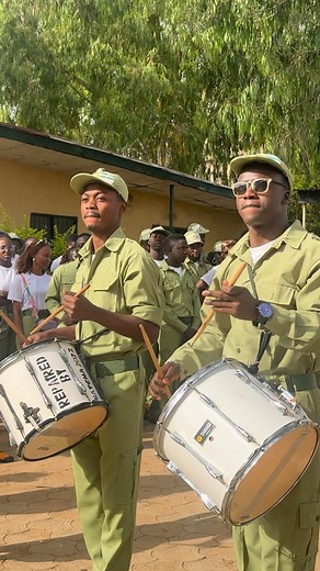 Snare drummers with the display #Nysc #MarshalBand #plateaustate #nyscmarshalbandplateaustate | Plateau NYSC Marshal Band