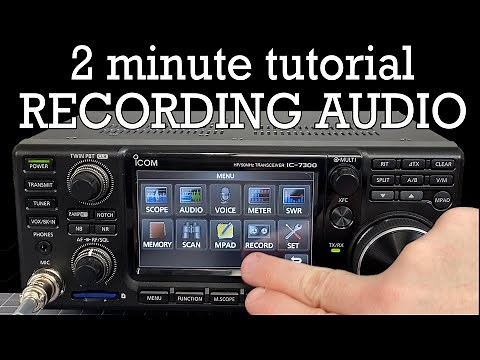 2 Minute Tutorial: Recording QSOs on Icom 7300