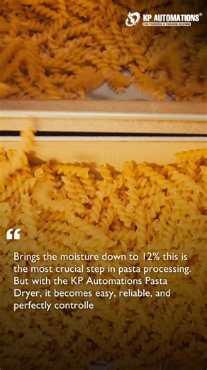 Reducing moisture to 12% is the most crucial step in pasta processing — and with the KP Automations Pasta Dryer, it becomes easy, reliable, and perfectly controlled.” . . #pastalines #pastaextruder #pastacontinuousdryer #pastadryer #pastadryingsystem #kpautomationsdryer #automaticpastadryer #macaronidryer #continuousdryer #beltdryer #onlinedryer #pastamachine #pastaplant #pastamaker #kpautomations #pastamachineindia #pastamachineinnoida #pastadryersystem #pastaprocessing | Pasta Machine