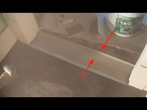 A Flat Hardwood Floor Transition to Tile: How to Make and Install Mryoucandoityourself