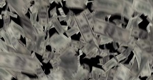 Money Falling Rain Cash VJ Loop
