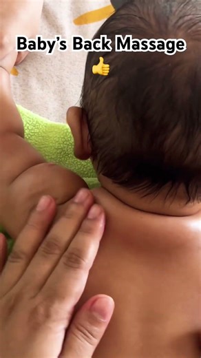 Best way to do baby’s back massage 😍 #shorts #youtubeshorts #viral #baby