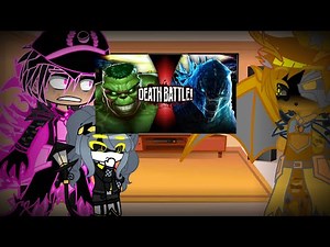 Kaiju and Murder Drones react to Hulk vs Godzilla (by ‪@deathbattle‬)