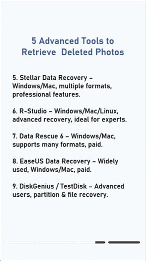 How to Retrieve Deleted Photos Fast | Free & Advanced Recovery Tips #filerecovery #shorts