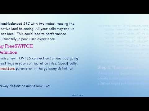 How to Force New TCP/TLS Connection for Every Outgoing Call in FreeSWITCH