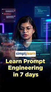 Learn Prompt Engineering In 7 Days | Prompt Engineering Roadmap For Beginners | #Shorts #Simplilearn