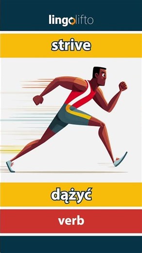 🇬🇧🇵🇱 strive - dążyć : learn English : Uczmy się angielskiego : vocabulary builder