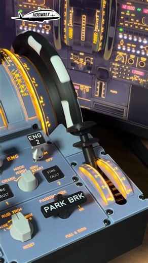 Hoowalt D107 Motorized Throttle Quadrant – Lighting Effects✨️ #hoowalt #d107 #airbus #msfs #a320
