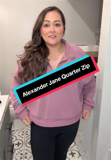 The weekender quarter zip from Alexander jane is one of my favorite sweatshirts and I could not believe the price drop that I saw on this today!! #tiktokshopcreatorpicks #newyearnewme #alexanderjaneboutique #ajbabes #sizeinclusive @Alexander Jane