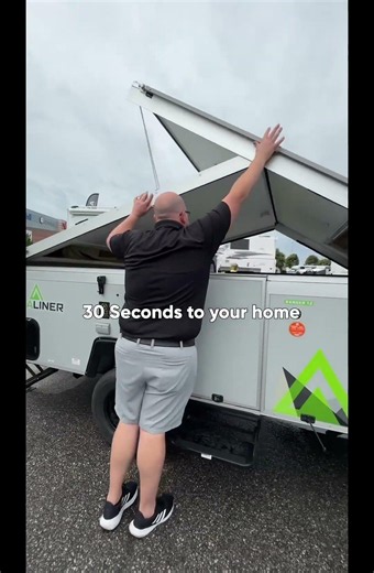 We see you, Mr. President! 🇺🇸 #trailer #rvlife #aliner #foldingcamper