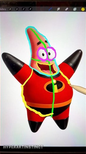 How to Draw Incredible Patrick Star 😁😍#drawing #howto #patrick #spongebob