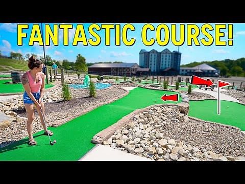 We Found an Awesome Custom Designed Mini Golf Course!
