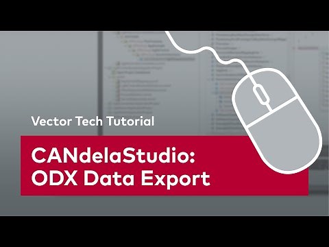 CANdelaStudio | How To Easily Export ODX Data | #VectorTechTutorial