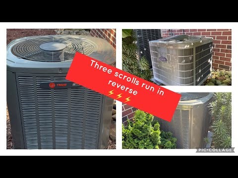 Power Surge Causes Three Scroll Compressors to Run in Reverse