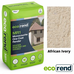 MR1 EcoRend Monocouche One Coat Render- 25kg African Ivory