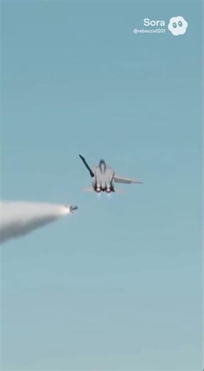 Missile Almost Hits as Jet Pulls Off a Last Second Aerial Flip #ai #military