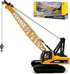 Gemini&Genius Crane Toys for Kids, Construction Vehicles Crane, Truck Toy Construction Equipment - Ideal Gift for Kids, 1:35 Scale-15 Length