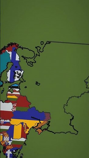Small Europe Russia #russian #minecraft #maps #flags #europe #asia #geography #history