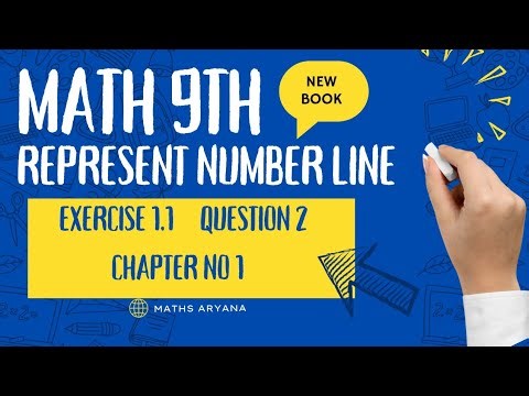 9th Class Maths | Represent on Number Line | Exercise 1.1 Question 2 | New Book