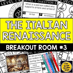Italian Renaissance Reading Comprehension Breakout Room Activity