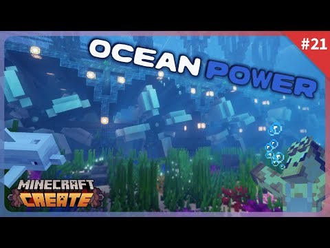 I used THE POWER OF THE OCEAN to make TONS OF SU in Minecraft Create Mod! [#21]