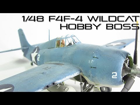 1/48 F4F-4 Wildcat by Hobby Boss Complete Build