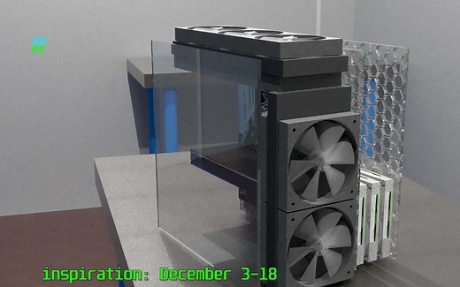 3D打印机箱 3d-printed ATX PC case - (80%% complete)