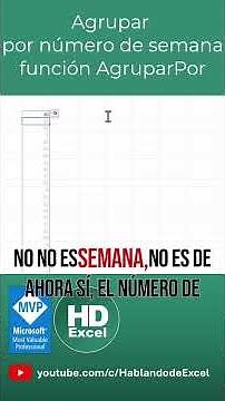 📊 GROUP DATA by week number with GROUPBY in EXCEL