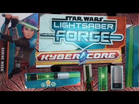Star Wars Lightsaber Forge Kyber Core Sabine Wren Electronic Lightsaber review