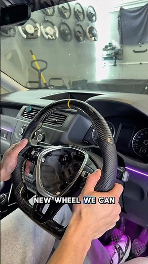 VW Caddy Steering Wheel Upgrade 🔥👀 #cartok #vw