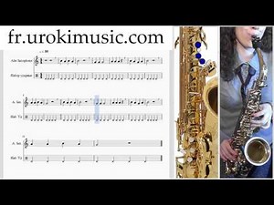 Cours de Saxophone Alto C#1 S#1 L#14 Partitions Mélodie Сhansons Tuto Comment Jouer Tab Tablature