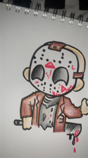 Dibujando a Jason en un Cartoon con Marcadores Posca