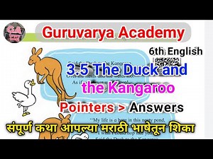 6th English 3.5 the duck and the kangaroo | the duck and the kangaroo | 6th class english 3.5