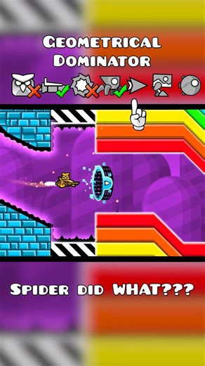 What Mode can pass Geometrical Dominator Predrop Part? #geometrydash
